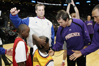 Jack and Jill Foundation kids at Atlanta Hawks basketball game 
