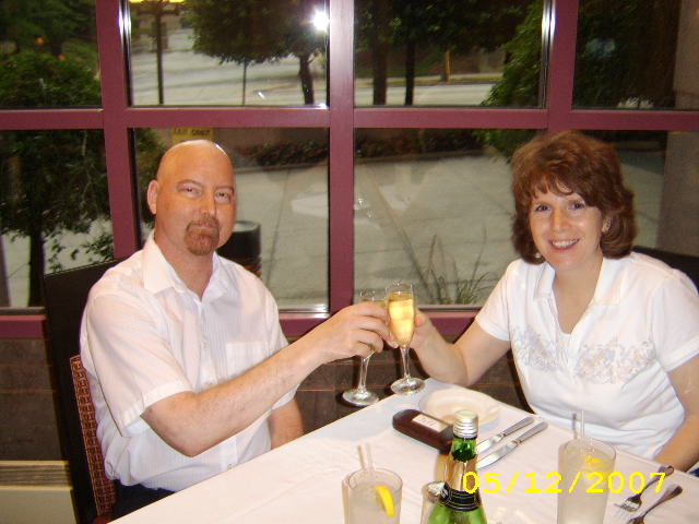Jack and Jill Foundation couple enjoying a romantic dinner 