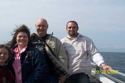 Jack and Jill Foundation family on boat treating the families not the cancer 