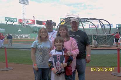 Jack and Jill Foundation family at Fenway Park in Boston 