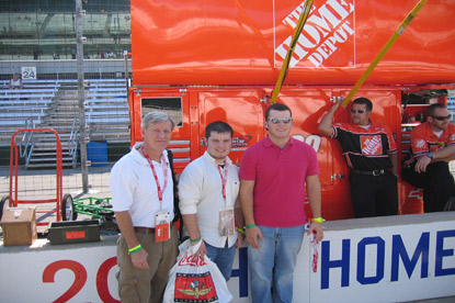 JAJF father and sons at NASCAR race having a WOW experience 
