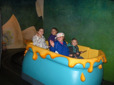 JAJF family making memories on ride at Disney World 