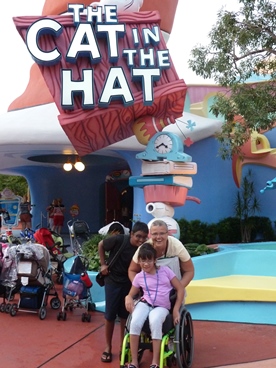 JAJF family at Cat in the Hat area at Universal Studios 