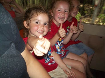 young girls taking a Jack and Jill Foundation cancer timeout 