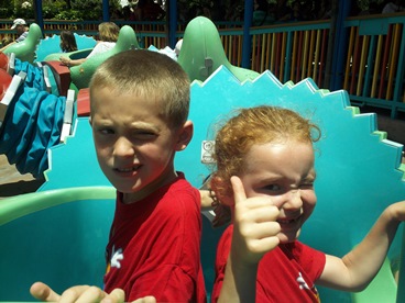 JAJF brother and sister taking a late stage cancer timeout at Sea World 
