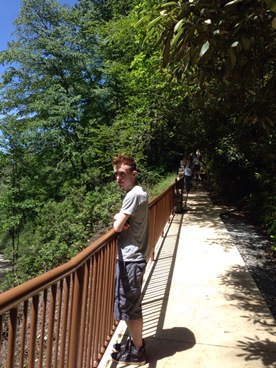 Jack and Jill Foundation young man on bridge 