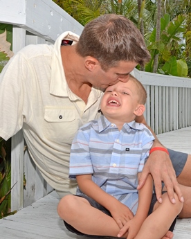 Jack and Jill Foundation dad and son taking a late stage cancer timeout 