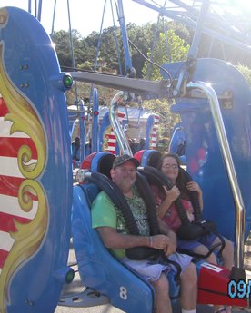 Jack and Jill Foundation family at theme park 