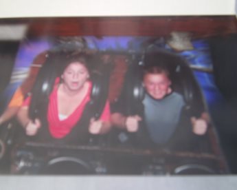 JAJF siblings at theme park taking a late stage cancer timeout 