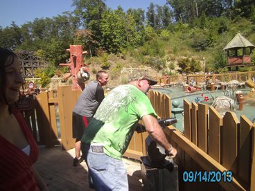 JAJF family at theme park enjoying a timeout from late stage cancer 