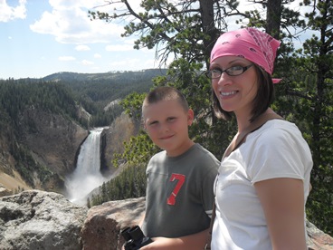JAJF siblings at waterfall taking a timeout from late stage cancer 