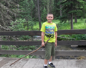 JAJF boy on hike taking a timeout from late stage cancer 