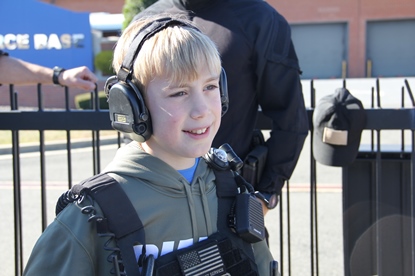 young boy on airfield taking a timeout from late stage cancer 