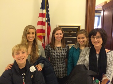 Jack and Jill Foundation family meeting a congresswoman 
