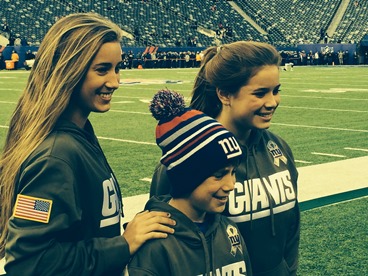 Jack and Jill Foundation family on NY Giants field 
