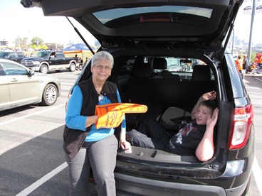 JAJF family tailgating at Denver Bronco football game 