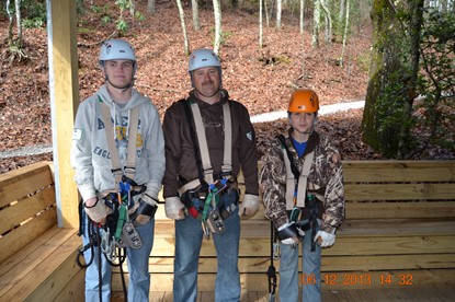 JAJF family on tree obstacle course taking a timeout from late stage cancer 
