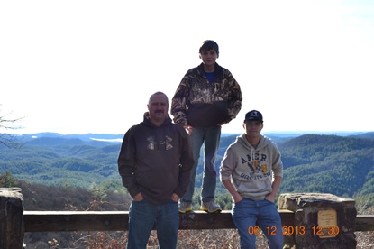 JAJF family on lookout over mountain taking a timeout from late stage cancer 