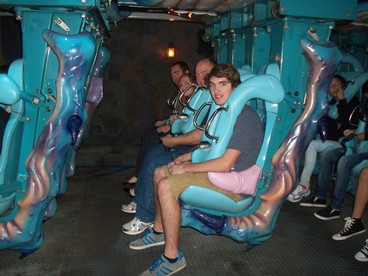 JAJF family on roller coaster 