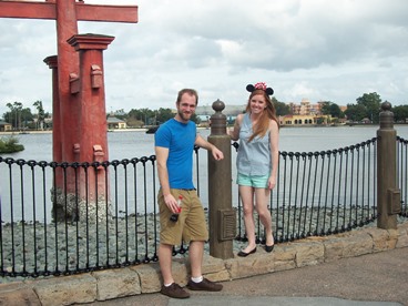 JAJF couple at Epcot Disney World 