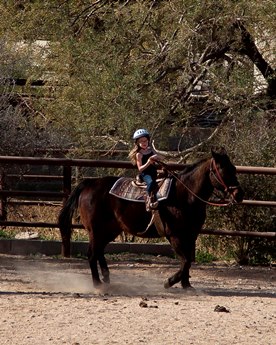 young JAJF girl on horseback the best part of memories is making them 