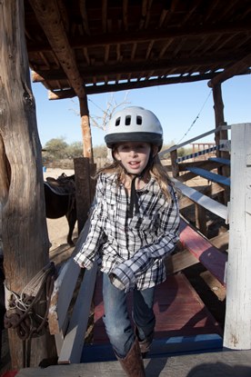 young JAJF girl horseback riding 