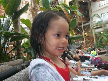 young girl on JAJF trip treating the families not the cancer 