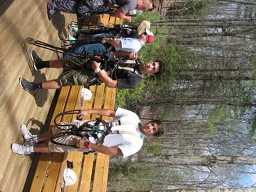 family at tree obstacle course the best part of memories is making them 