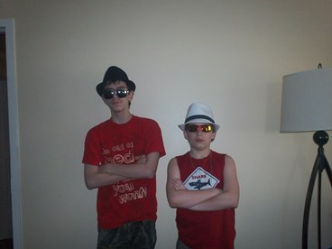 JAJF brothers with fedoras and sunglasses 