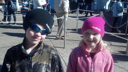 brother and sister enjoying a WOW Experience with JAJF 