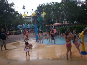 Jack and Jill Foundation children playing at waterpark 