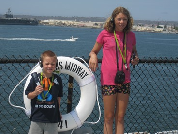 brother and sister making memories with a JAJF trip 