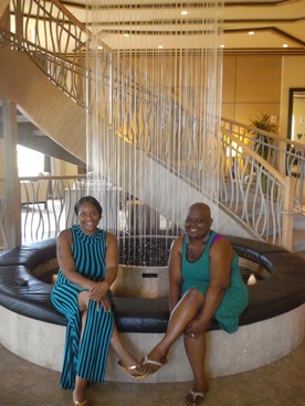 Jack and Jill Foundation family in lobby of hotel 