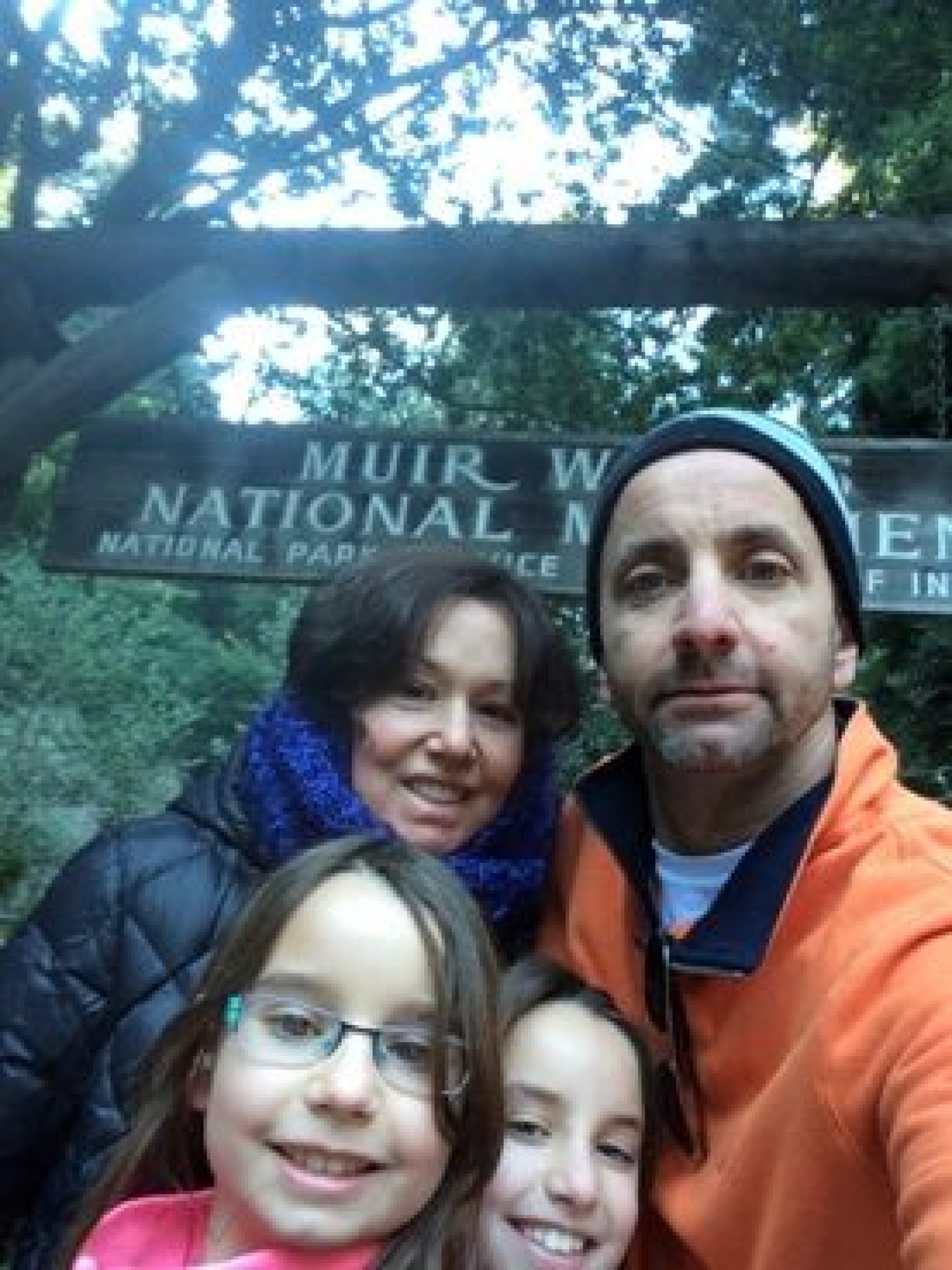 family on hike during a JAJF WOW experience 