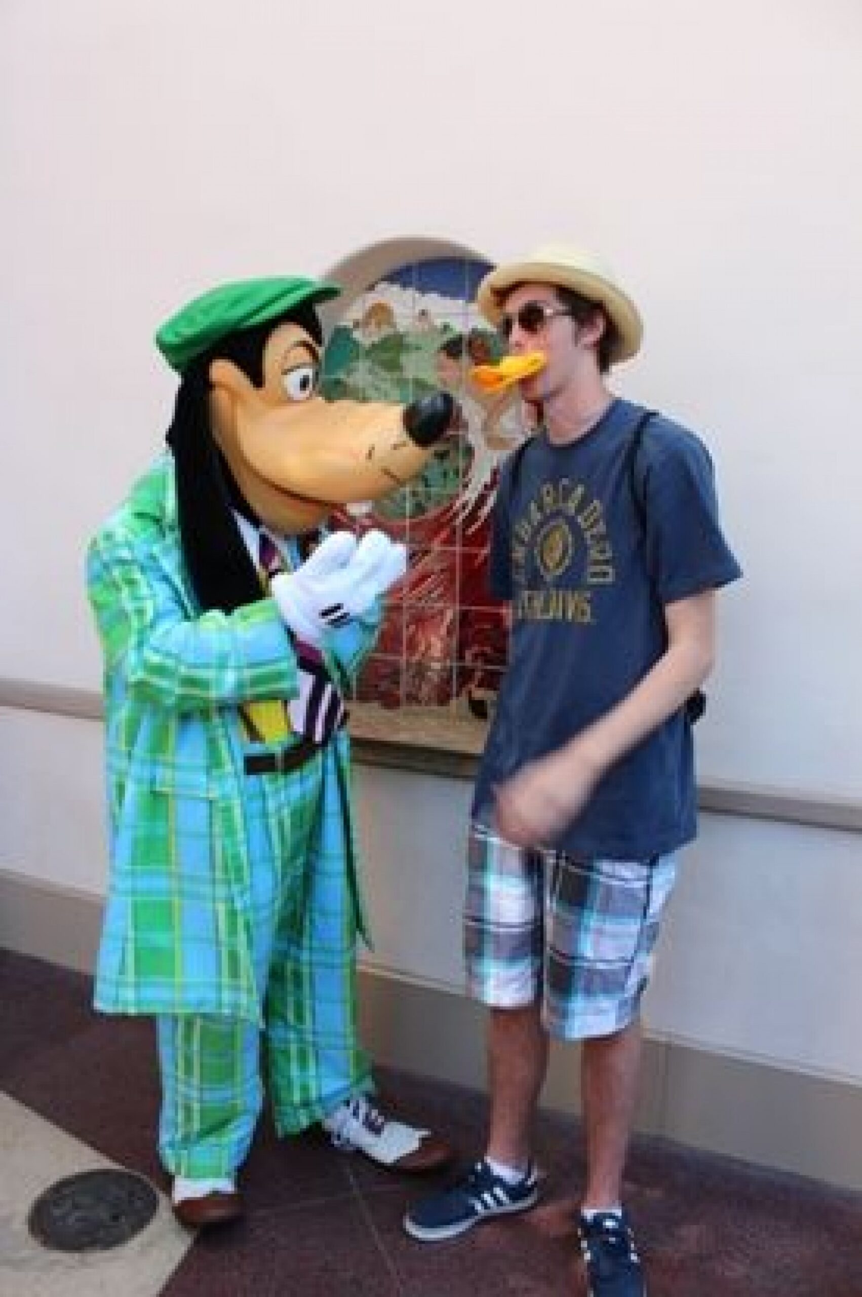 young man with Goofy during JAJF WOW experience 