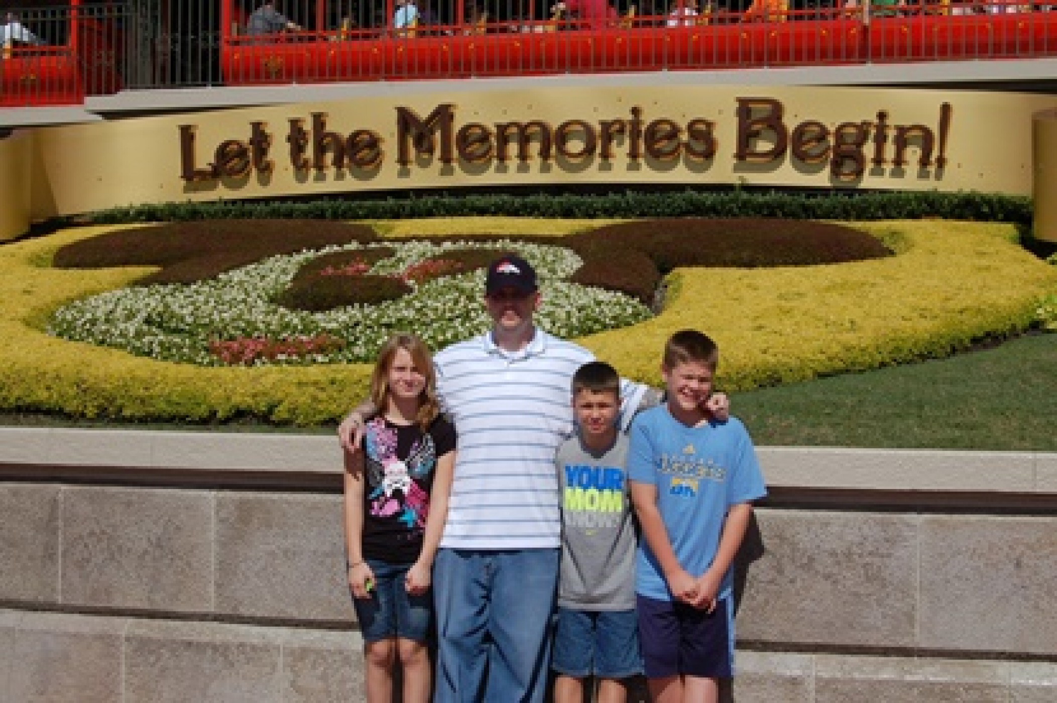 dad with his children at Disneyland during a JAJF WOW experience 
