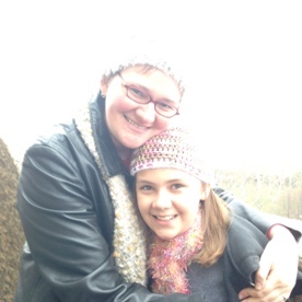 daughter and mom embracing during a JAJF WOW experience 