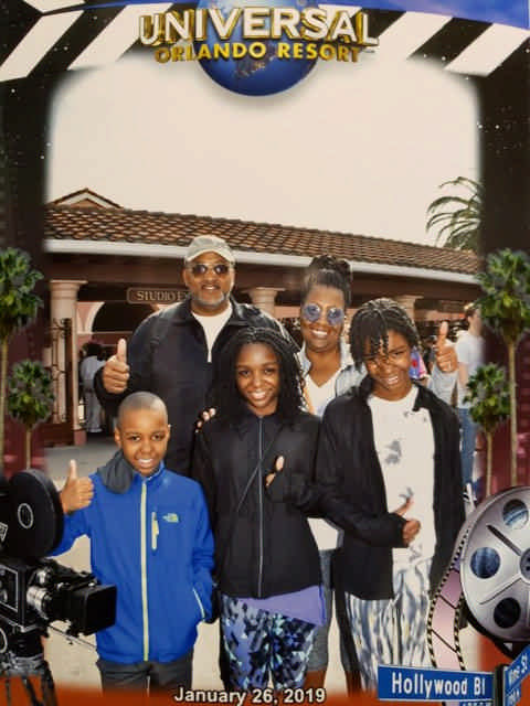 family at hotel enjoying a late stage cancer timeout 