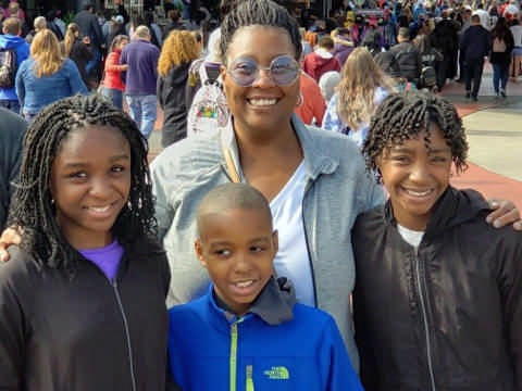 children and mom enjoying a JAJF late stage cancer timeout 