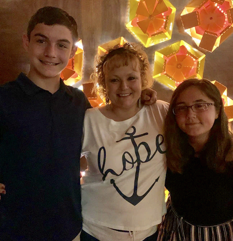 family photo during a Jack and Jill Foundation WOW experience 