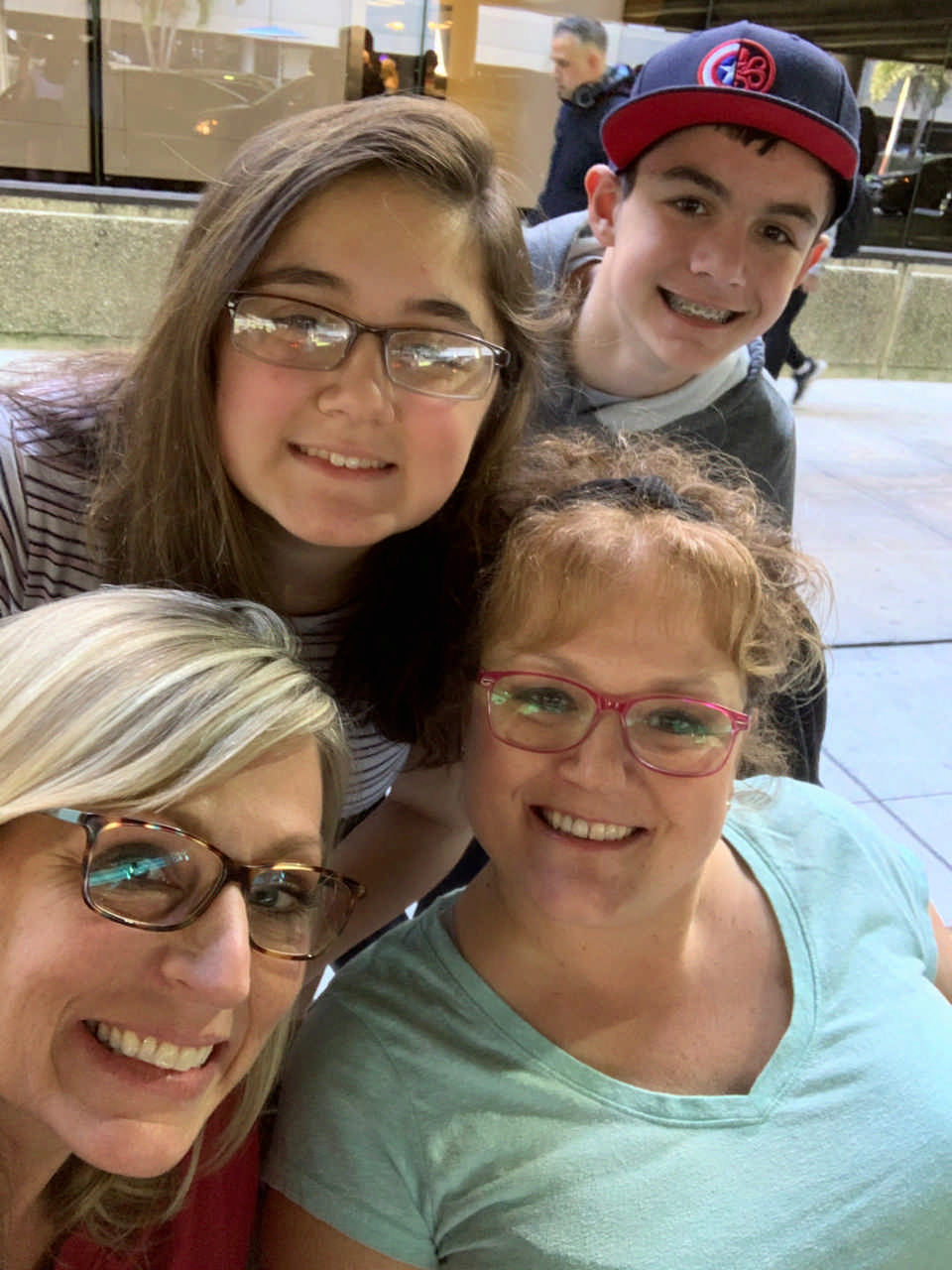 family selfie while enjoying a JAJF WOW experience 