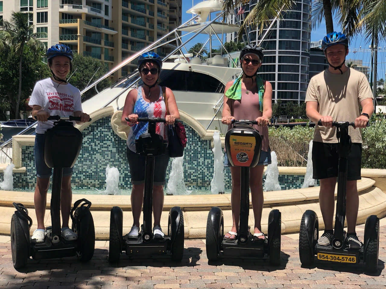family on Segway tour during a Jack and Jill Foundation WOW experience 