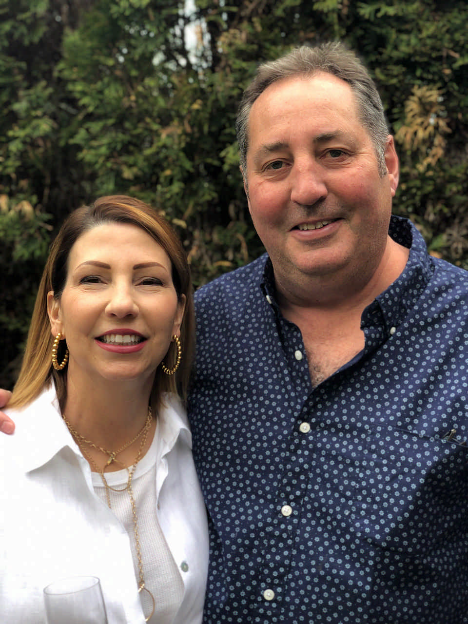 husband and wife embracing during a Jack and Jill Foundation WOW experience 