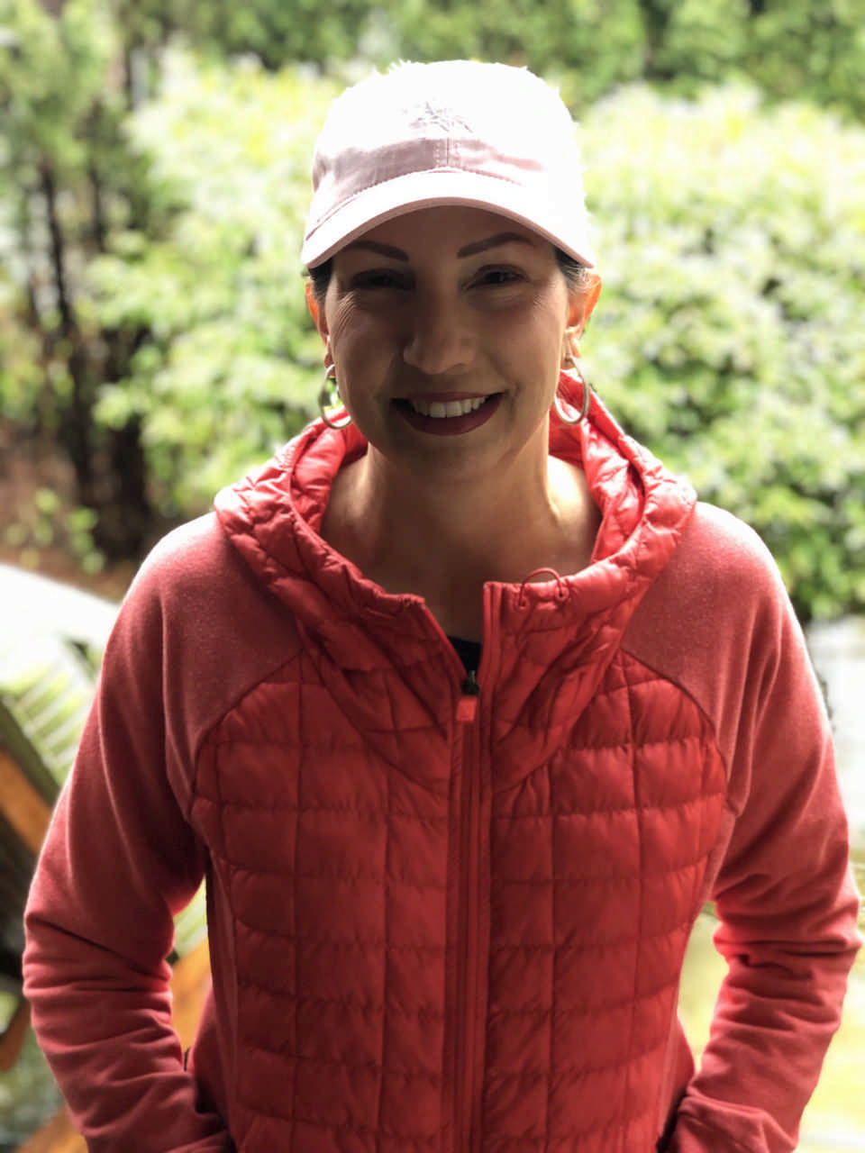 woman in a red jacket enjoying a Jack and Jill Foundation WOW experience 