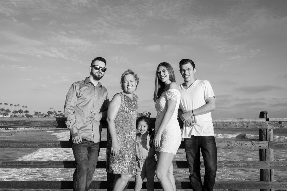 family on pier on a JAJF WOW experience 