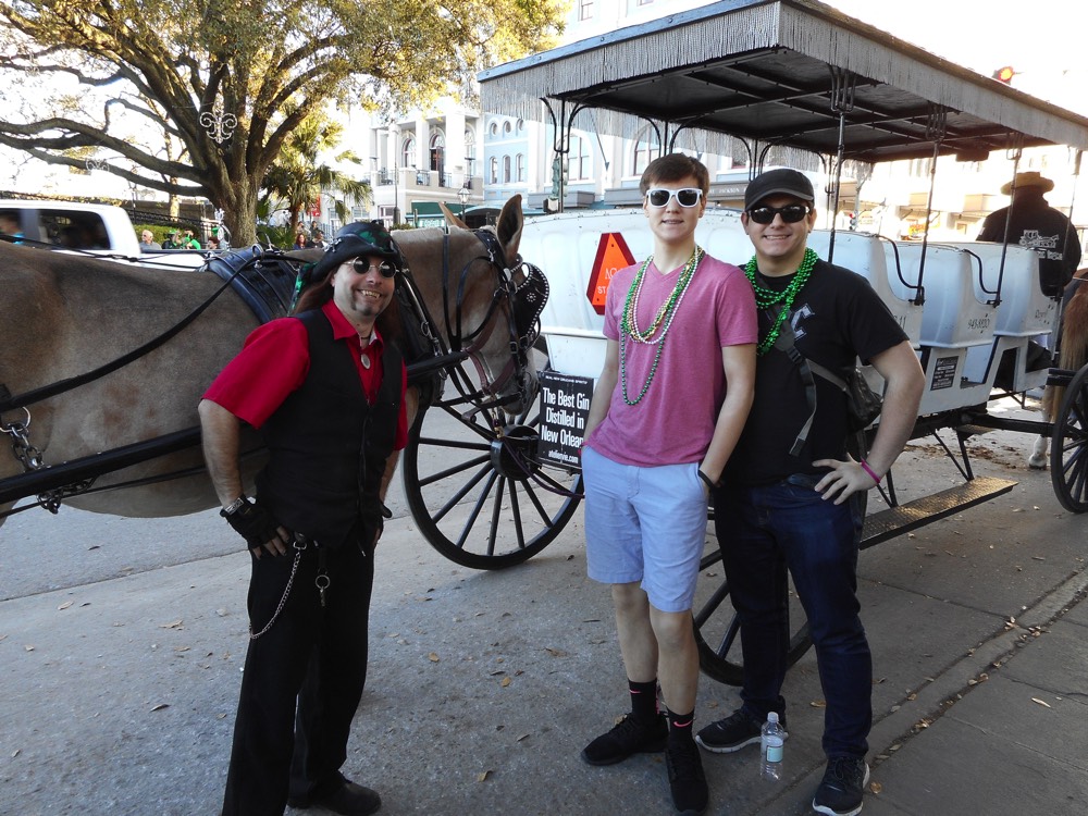 JAJF young men with horse drawn carriage making inheritable memories 