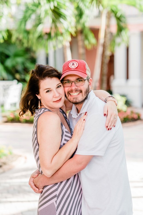 smiling husband and wife on a JAJF WOW experience 