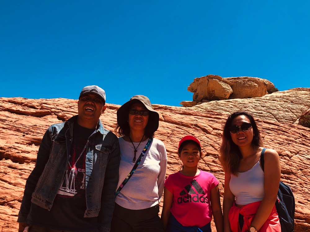 JAJF family on a desert hike during a late stage cancer timeout 