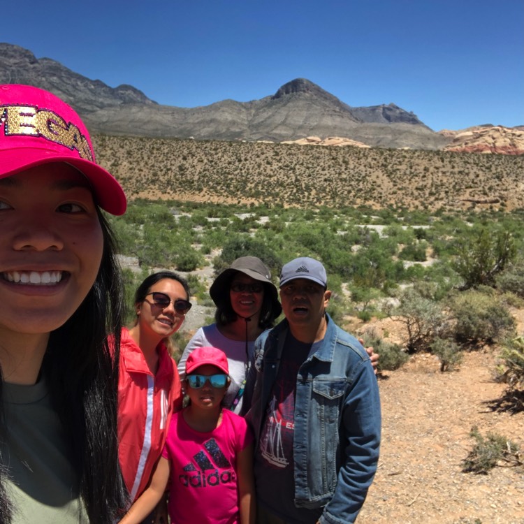 JAJF family selfie during a hike taking a break from late stage cancer 
