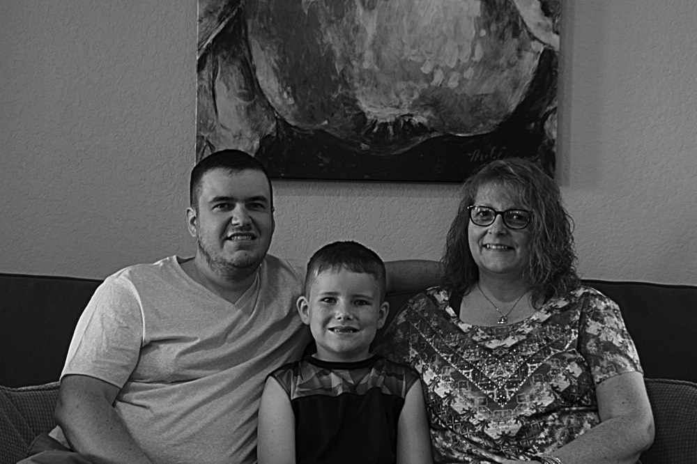 mom and dad with son on a JAJF WOW experience 